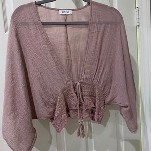 Loose mauve top